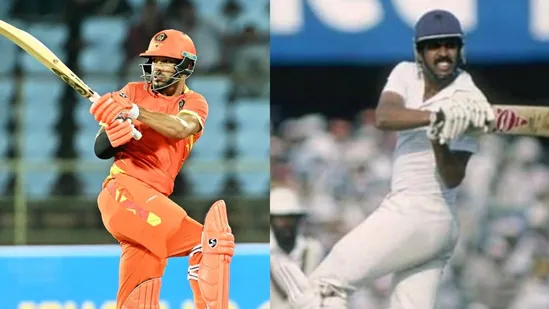 Shikhar Dhawan unleashes his inner Kapil Dev with his own version of all-rounder's iconic act from 1983 World Cup