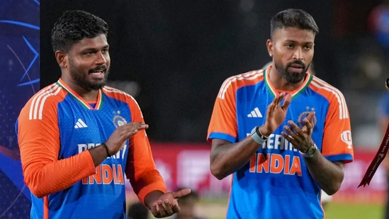 Hardik Pandya and Sanju Samson's heartwarming gesture towards Hyderabad ground staff following India's T20I series victory against Bangladesh.